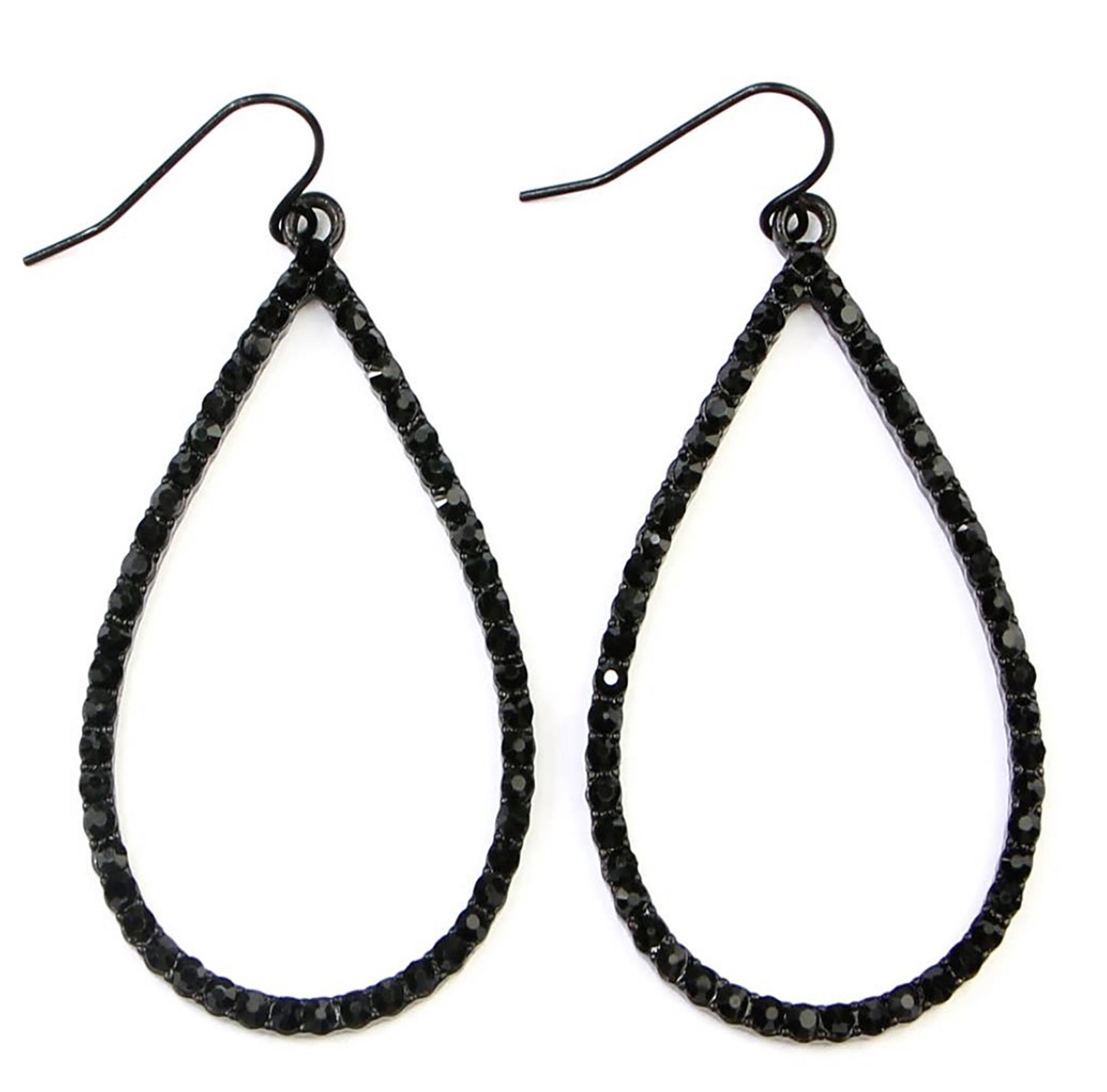 Day To Night Sequin Drop Earrings Black