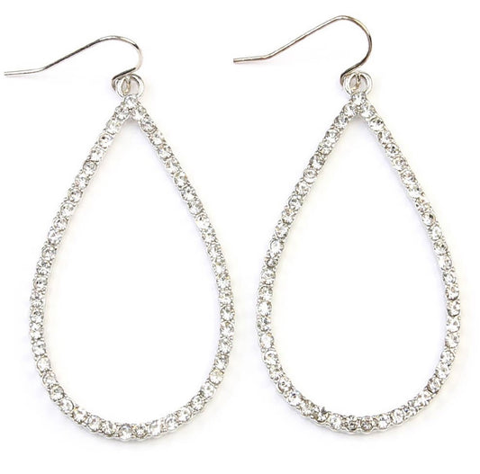 Day To Night Sequin Drop Earrings Clear